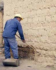 repairing eroded walls