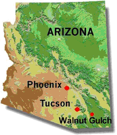 Walnut Gulch study area map