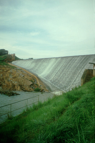 Photo of dam, an urban water supply through protected cachements
