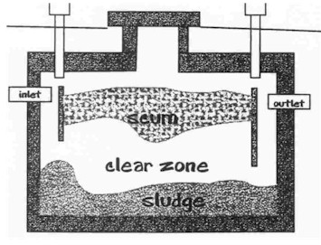 tank septic scum layer wastewater national layers evaluation inspections transporters association diagram ag classes arizona edu