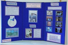 Photograph of Safe Drinking Water tabletop booth display