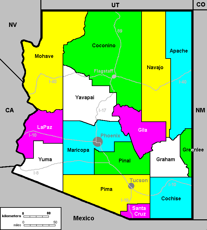 Arizona Counties Map With Roads My Xxx Hot Girl 0065